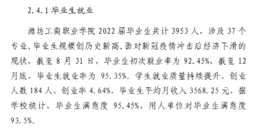 潍坊工商职业学院就业率及就业前景怎么样