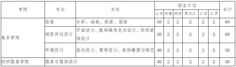 2024年青岛大学艺术类招生简章