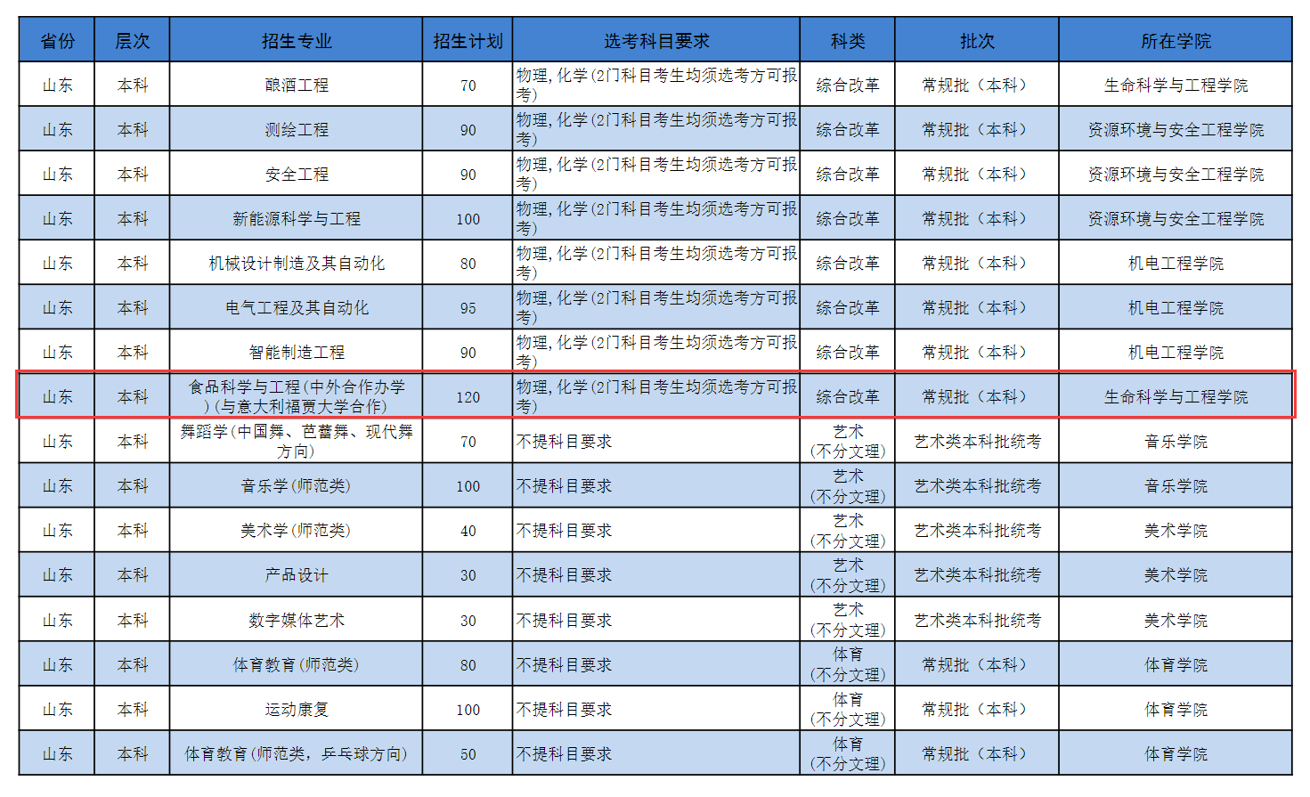 2024济宁学院中外合作办学招生计划-各专业招生人数是多少